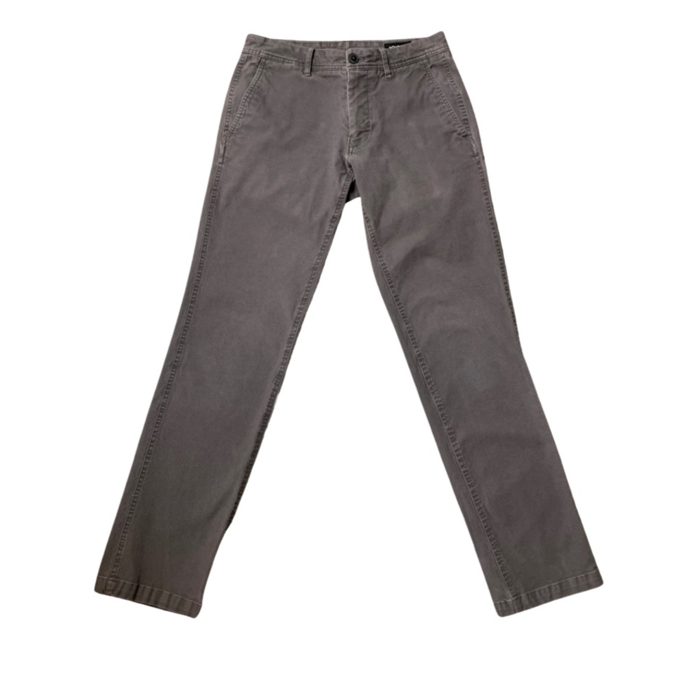 Bonobos Men’s Gray Slim Flat Front Chino Pants Size 28x32